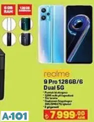 REALME 9 PRO DUAL 5G CEP TELEFONU REALME 9 PRO DUAL 5G CEP TELEFONU